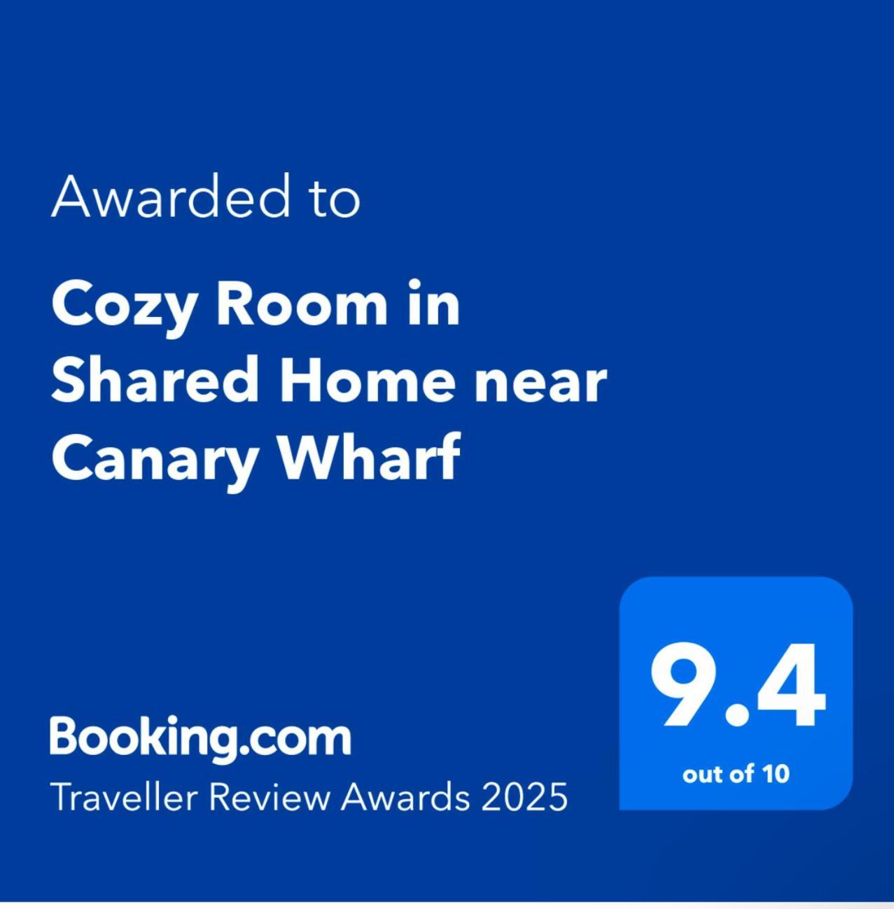 Cozy Room In Shared Home Near Canary Wharf Londres Exterior foto